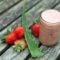 Smoothie mit Erdbeeren und Honig